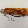 Chaveiro com borla de lã | Chaveiro feito à mão em lã merino | Charme de bolsa Boho | Presente natural feito à mão 18