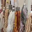 Wool tassel keychain | Handmade merino wool keychain | Boho bag charm | Handmade natural gift