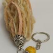 Wool tassel keychain | Handmade merino wool keychain | Boho bag charm | Handmade natural gift 4