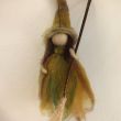 Felted merino wool Waldorf witch | Handmade Magic Doll | Natural decoration | Waldorf witch | Handmade wool fairy 3