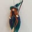 Felted merino wool Waldorf witch | Handmade Magic Doll | Natural decoration | Waldorf witch | Handmade wool fairy 6