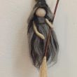Felted merino wool Waldorf witch | Handmade Magic Doll | Natural decoration | Waldorf witch | Handmade wool fairy 7