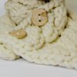 Hand-knitted merino wool neck warmer | Handmade neck scarf | Warm neck warmer with wooden or felt buttons | Wool neck warmer 2