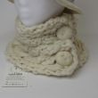 Hand-knitted merino wool neck warmer | Handmade neck scarf | Warm neck warmer with wooden or felt buttons | Wool neck warmer 3