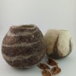 Cuencos de fieltro de lana