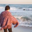 Hand-dyed Merino wool shawl. 2