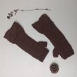 Long mittens with braided trim, 100% merino wool from Spain 2