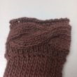 Long mittens with braided edges, 100% merino wool from Spain, size 3
