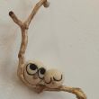 Pair of Lucky Owls Felt Ornament Handmade Wool Decoration 10