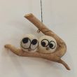 Pareja de búhos  de la suerte Adorno de fieltro Decoración con lana hecho a mano 5