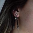 Pendientes largos,pendientes originales,pendientes de muelles y cuero. 5