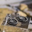 Pendientes de forma de aro originales de cremallera 2