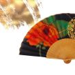 Midnight Bloom Silk Fan – Hand-painted folding fan in black and gold – Luxury Spanish artisan accessory 12