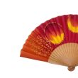 Hand-painted fuchsia silk fan – Spanish handmade folding fan 2
