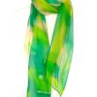 Bufanda de gasa verde lima: pintada a mano para un look moderno y elegante 7