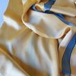 Elegant gold and gray silk scarf: luxurious double-sided satin scarf (145 x 35 cm / 57 x 14 inches) 6