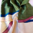 Hand-painted silk scarf: Abstract Ponge Habotai