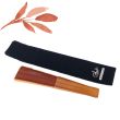 Folding silk fan in terracotta: elegant hand-painted fan with rhinestones 6