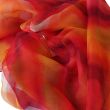 Sunset Glow Silk Scarf – Hand-Painted Chiffon Shawl – Luxury Lightweight Shawl 180 x 45 cm 9