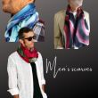Deep Ocean Silk Scarf – Hand-Painted Blue Chiffon Shawl – Luxury Hypoallergenic Shawl 180 x 45 cm 7